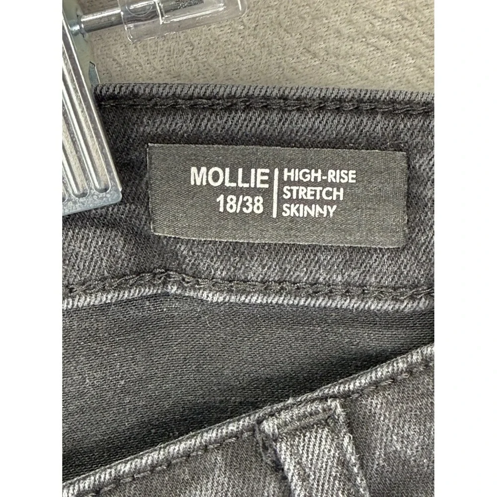 Buffalo David Bitton‎ Mollie High Rise Skinny Black Jeans Women's 18/38 Stretchy